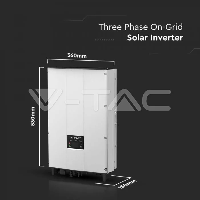 5kW On-Grid Solar Inverter LCD Display DC Switch Three Phase IP65 — view 7