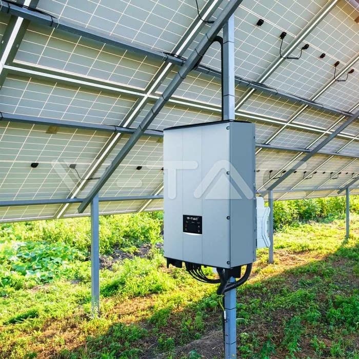8kW On-Grid Solar Inverter LCD Display DC Switch Three Phase IP65 — view 8