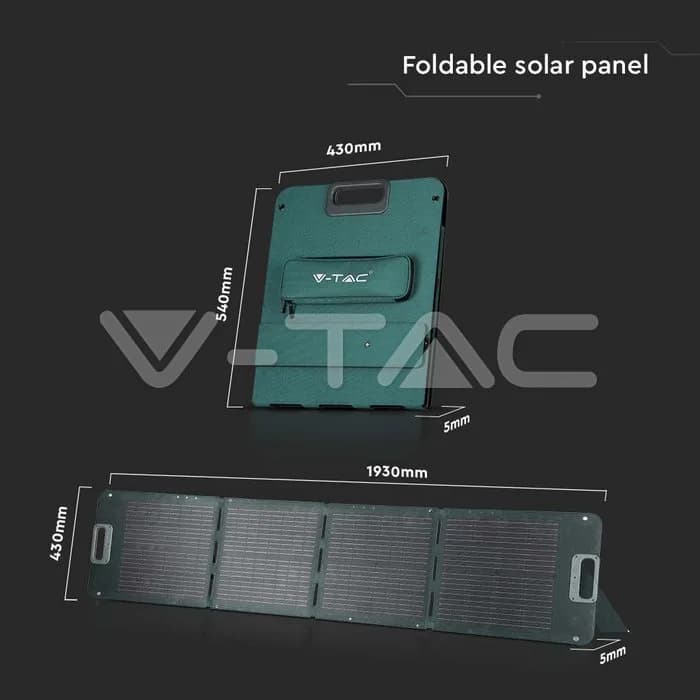 120W Folding Solar Panel for Portable Power Stations — view 18