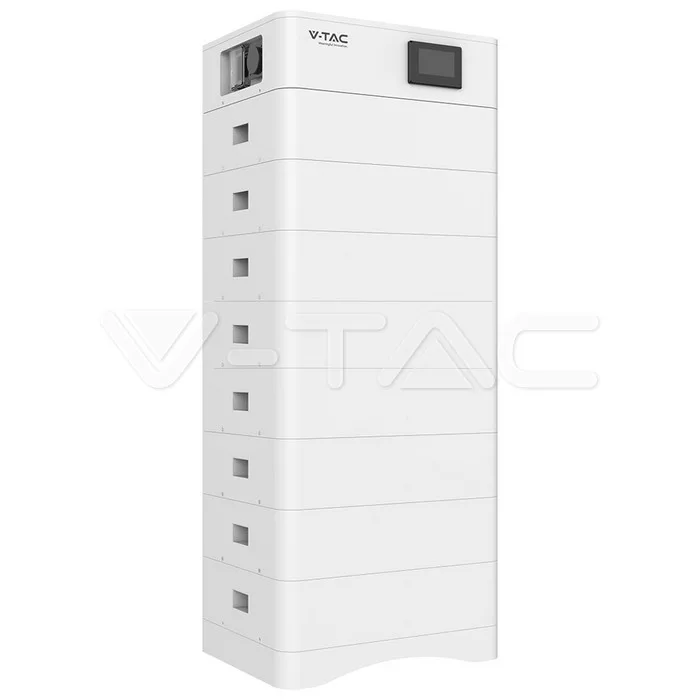 40.96kWh Stackable LiFePO4 Battery System (8×5.12kWh)
