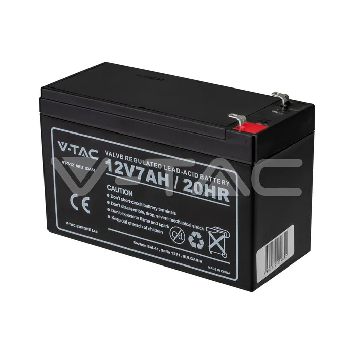 7Ah 12V Lead Acid Battery T1 — view 1