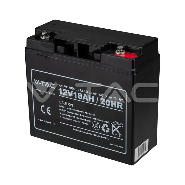 18Ah 12V Lead Acid Battery M5 — view 1