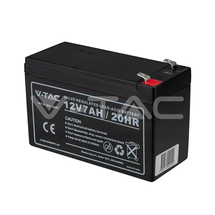 7Ah 12V Lead Acid Battery T2 — view 1