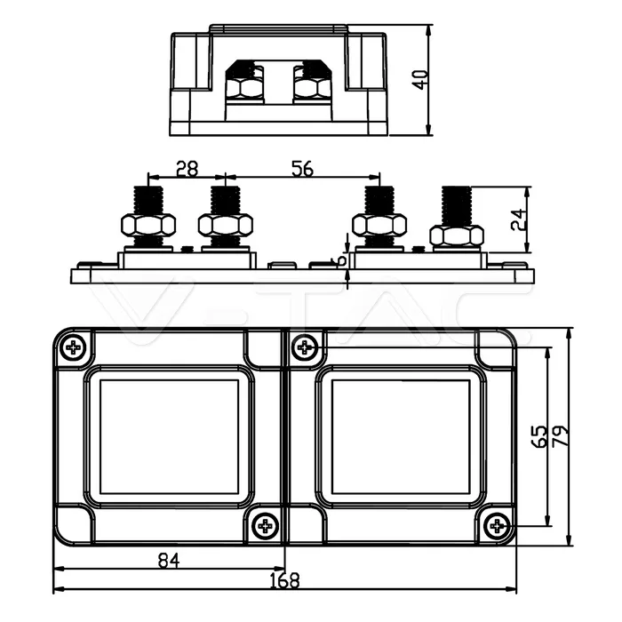 BUSBAR 4x4 400A — view 18