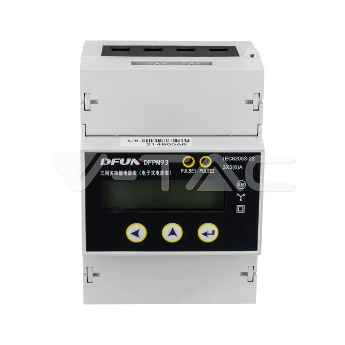Smart Meter 3P 3x220V 3x5 A Direct RS485 — view 2