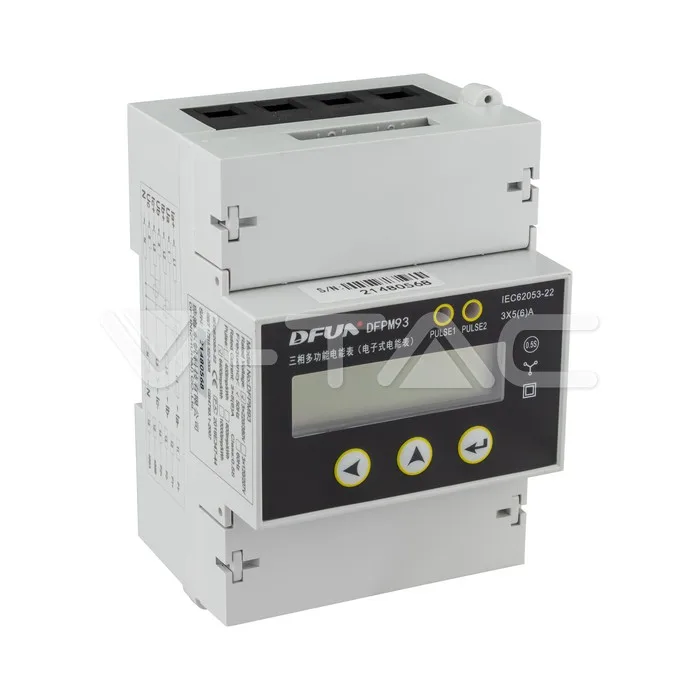 Smart Meter 3P 3x220V 3x5 A Direct RS485 — view 1