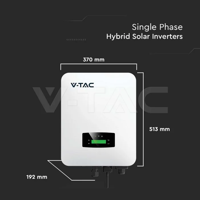 6kW On/Off Grid Hybrid Solar Inverter Single Phase IP20 CT Accessories Included — view 4