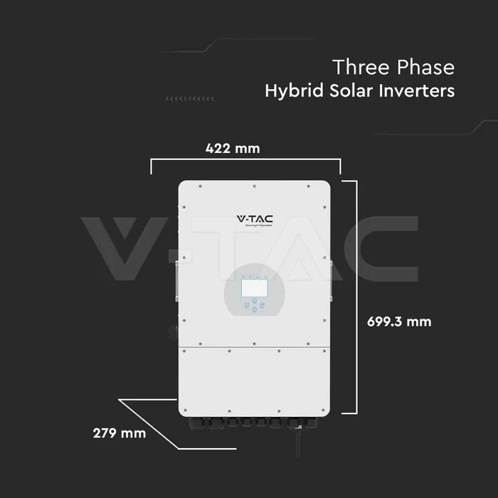 10kW Three Phase Hybrid Solar Inverter — view 6