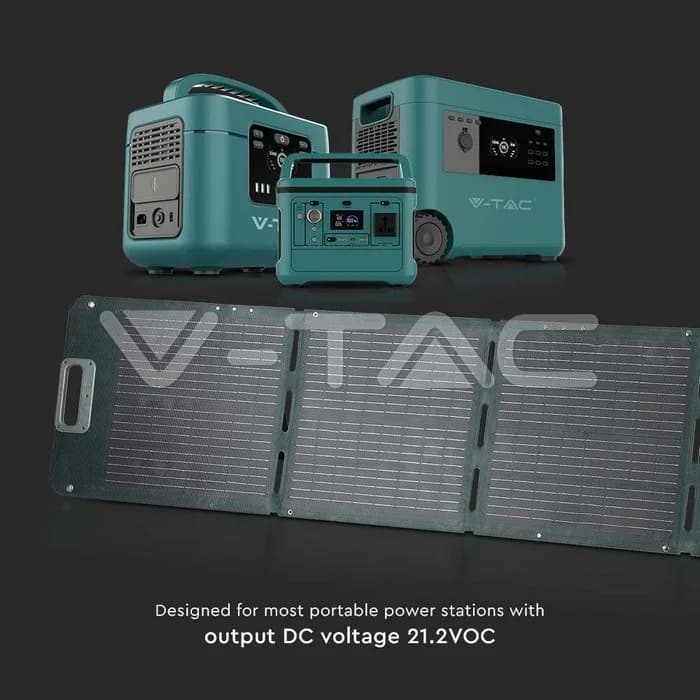160W Folding Solar Panel for Portable Power Stations — view 14