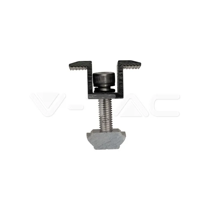 Middle Clamp For Solar Panel Black 20pcs/Set — view 1