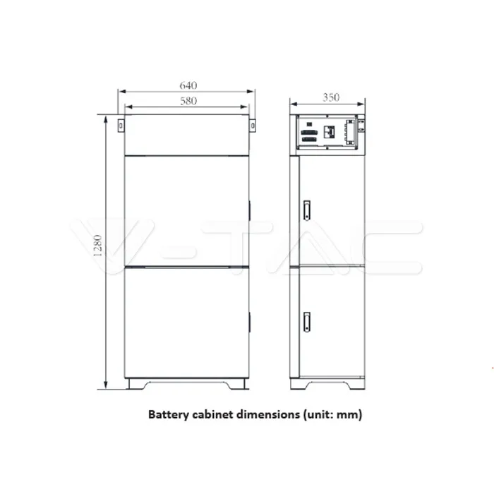 Battery Cabinet For 4pcs Maximum 100A — view 7