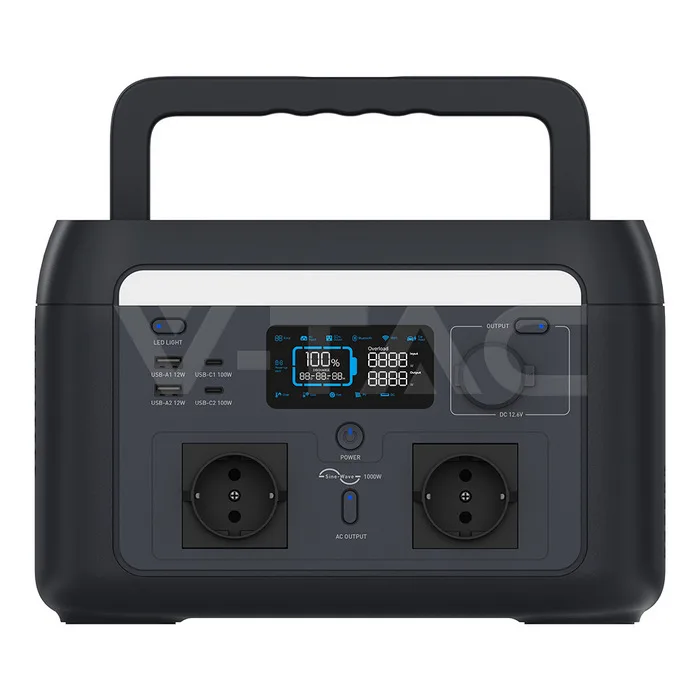 1000W / 614Wh Portable Power Station with LiFePO4 — view 3