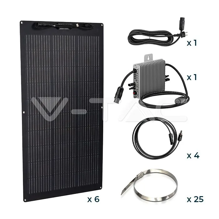 600W Portable Solar Balcony Power Plant — view 1