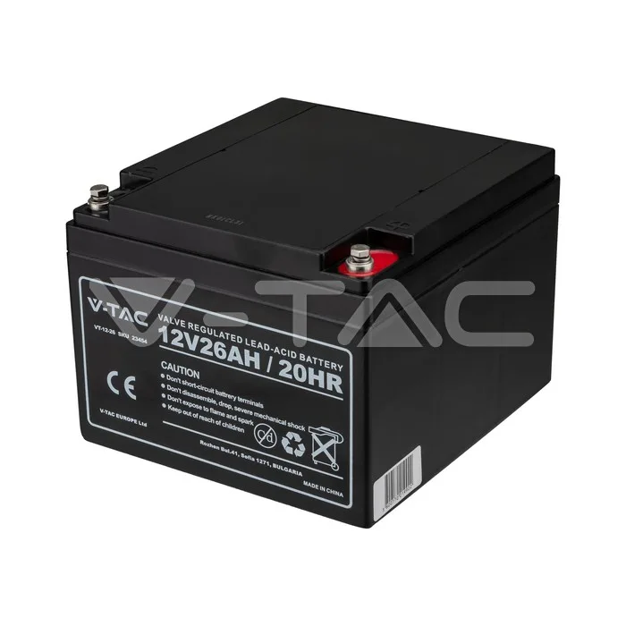 26Ah 12V Lead Acid Battery M5 175* — view 1
